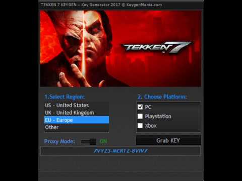 tekken 7 license key txt free download for pc